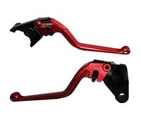 ACCOSSATO Par de palancas rojas para Kawasaki Ninja650 R/Er-6 F desde 2017 hasta 2020 (CC 650)