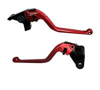 ACCOSSATO Par de palancas rojas para Kawasaki Ninja650 R/Er-6 F/Er-6 N desde 2009 hasta 2016 (CC 650)