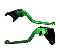 ACCOSSATO Par de palancas verdes para Kawasaki Ninja650 R/Er-6 F/Er-6 N desde 2006 hasta 2008 (CC 650)