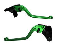 ACCOSSATO Par de palancas verdes para Kawasaki Ninja650 R/Er-6 F/Er-6 N desde 2009 hasta 2016 (CC 650)