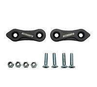 Accossato - Par de tapas para orificios de espejo retrovisor de color negro para Suzuki GSXR 750 de 2001 a 2017 (CC 750)