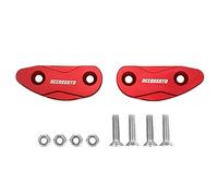 Accossato - Par de tapas para orificios de espejo retrovisor rojo para Triumph Daytona 675 R de 2014 a 2015 (CC 675)