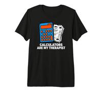 Accountant Bookkeeper Calculators Are My Therapist Camiseta Premium