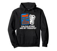 Accountant Bookkeeper Calculators Are My Therapist Sudadera con Capucha
