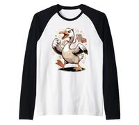 Accountant Goose Honk if You Love Numbers CPA Camiseta Manga Raglan