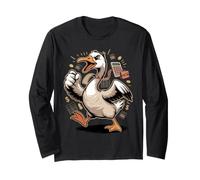 Accountant Goose Honk if You Love Numbers CPA Manga Larga