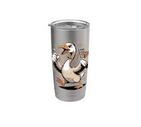 Accountant Goose Honk if You Love Numbers CPA Vaso térmico de acero inoxidable de doble pared