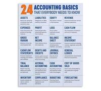 Accounting Education Poster Finance Basics Visual Reference