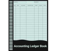 Accounting Ledger Book: Simple Accounting Log for Small Business, Bookkeeping & Personal Finance Tracking.