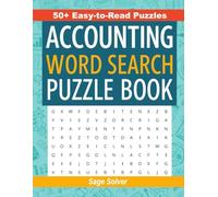 Accounting Word Search Puzzle Book: Word Searches with Easy to Read Print about Accounting, Finance, Bookkeeping, and More | 8 ½ x 11 inches, 110 ... … Gift for Vacations, Holidays, and Free Time
