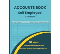 Accounts Ledger Book for Self Employed: Income and Expense Log Book for Small Business, Sole Trader & Personal Finance Record Keeping