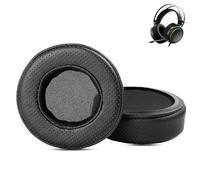 ACCOUTA Almohadillas Auriculares Reemplazo Compatible con Tronsmart Glary Virtual 7.1 Auricular Almohadillas para Auriculares con Perforado Cuero proteico y Espuma de Alta Densidad