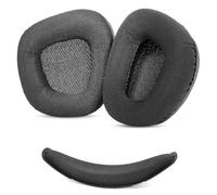 ACCOUTA Almohadillas de Auriculares y Diadema Almohadilla Reemplazo Compatible con Corsair Void Pro&Corsair Void 7.1Wired&Wireless Gaming Auricular Almohadillas para Auriculares con Transpirable Tela