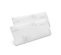ACCRUX-Almohada Viscoelástica 100% con Núcleo Viscoelástico,Tejido Aloe Vera, Antiácaros, Antibacterias, Ergonómica y Termorregulable, Alivio de Presión y Máximo Confort (2 Unidades Visco 75cm)