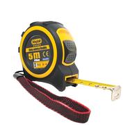 ACCRUX-Flexómetro, Metro, Cinta Metrica de 5m x 19mm - Con Diseño Compacto Ergonómico,Cierre Automatico y Clip al Cinturon.