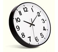 ACCSHINE Reloj de Pared sin tictac, silencioso, 30 cm, Moderno, Cuarzo, Grande, Funciona con Pilas, Reloj de Pared estéreo Digital, fácil de Leer para Habitaciones, hogar, Cocina, Dormitorio, Oficina