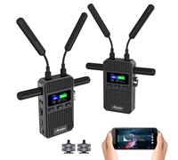 Accsoon CineView 2 SDI/HDMI Alcance de 1500 pies 1080P60fps Kit de transmisor y receptor de video inalámbrico, 2.4GHz 5GHz de doble banda, monitor en hasta cuatro dispositivos, latencia inferior a 50m
