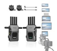 Accsoon CineView Master 4K Sistema de Video Inalámbrico Tri-Banda - Transmisor y Receptor 4K60 con Latencia 25ms, Alcance 2.5km, Salida USB-C para iPhone/iPad, Alimentación NP-F - Profesional