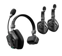 Accsoon Sistema de intercomunicación inalámbrico Como II: sistema de intercomunicación inalámbrica DECT profesional para hasta 9 participantes: dúplex completo, alcance de 400 m, auriculares de 170 g