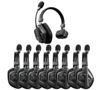 Accsoon Sistema de intercomunicación inalámbrico Como II: sistema de intercomunicación inalámbrica DECT profesional para hasta 9 participantes: dúplex completo, alcance de 400 m, auriculares de 170 g