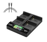 Accsoon Toprig BC-01 PD 100W Pantalla LCD LCD NP-F Cargador de batería con detección de alimentación, activación de la batería de bajo Voltaje para Sony NP-F970 NP-F750 NP-F550 Batería