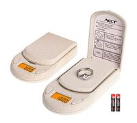 ACCT Báscula Digital Mini de Bolsillo 0,01g x 200g con Pantalla LCD para Alimentos y Joyería
