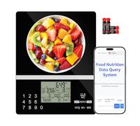ACCT Báscula inteligente de nutrición de 5000 g, báscula de cocina con código de alimentos, báscula de alimentos para preparación de comidas, control de porciones, hornear, pérdida de peso, 4 unidades