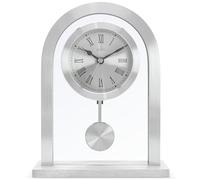 Acctim Bathgate Reloj de Chimenea con péndulo 200 x 165 x 50 mm, Color Plateado