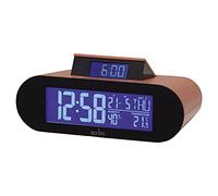 Acctim Kian - Reloj Despertador Digital Crescendo con Alarma, Fecha, Temperatura y Humedad, Alarma emergente, Color Coral Suave