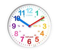 Acctim- Wickford Kids Reloj de Pared Infantil, Color Blanco, Talla única (22522)