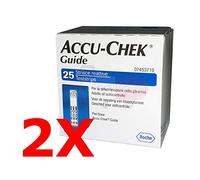 Accu-Chek Tiras reactivas Guide - 25 ct, paquete de 2