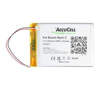 AccuCell Batería compatible con Bosch Nyon 2, 3,7 V, 1150 mAh, IP304562, 1ICP3/45/62