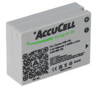 AccuCell Batería compatible con Canon NB-10L, PowerShot SX40 HS, Li-Ion 7,4 V, 750-950 mAh, dimensiones 45,5 x 32,4 x 15,2 mm