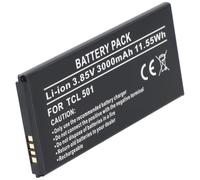 AccuCell Batería compatible con TCL 501 - polímero de litio, 3,85 V, 3000 mAh, 11,55 Wh, incorporada