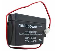 AccuCell MP0.8-12S Multipower - Batería de plomo con conector JST