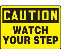 Accuform"Caution Watch Your Step" Safety Sign, Accu-Shield, 7 x 10 Inches (MSTF645XP)