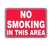 Accuform"No Smoking in This Area" Safety Sign, Aluma-Lite, 7 x 10 Inches (MSMG501XL)
