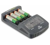 AccuPower IQ338 - Cargador con Pantalla LCD para baterías Li-Ion/Ni-MH/Ni-CD