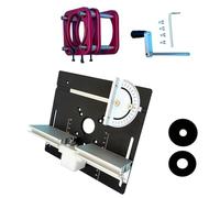 Accuracy - Juego de elevador de madera para motores de 64 66 mm, mecanismo de base de inmersión, placa de mesa de aluminio, estaciones de carpintería, elevador de enrutador de madera