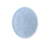 Accuracy - Molde de resina de silicona con lazo para manualidades, uñas, arte, joyería, manualidades, resistente, reutilizable, fácil de limpiar, diseño detallado, moldes de fundición de resina
