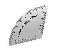 Accurate Brow Ruler - Mapping Gauge for Makeup Art | PVC Material with Lightweight Design, Reusable Positioning Stencil, Portable Eyebrow Measuring Tool, Professional Travel