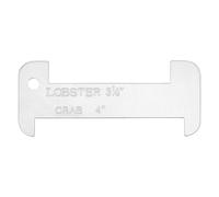 Accurate Lobster Gauge Tool - Shellfish Measuring Ruler Device, Crab Gauges with Clear Markings, Stainless Steel Build with Rust Guard, Gauge Fishing Accessory, Size Checking for Pots Nets Traps