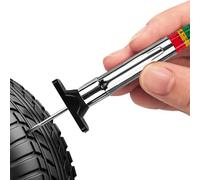 Accurate Treads Gauge - 8.5x2.6cm Color Coded Tire Tread Depth, Tire Tread Depth Gauge | Clear Scale Home And Car Repair Shop Accurate Measurement Tools For Caravan Trucks Cars Gauges 0-32nds Range