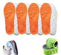 Accurateg - Plantilla ortopédica revolucionaria precisa, plantillas ultra cómodas, plantilla con tecnología Cloud 4D, plantillas transpirables con absorción de impactos, 4 piezas-c, 43-44