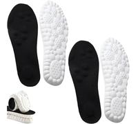 Accurateg - Plantilla ortopédica revolucionaria precisa, plantillas ultra cómodas, plantilla con tecnología Cloud 4D, plantillas transpirables con absorción de impactos, 2 piezas-A, 45-46