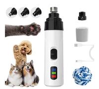 Accuratew Silent Groom Pro Nail Grinder, Rechargeable USB Charging Electric Pet Nail Grinder, nail trimmers for dogs with guard, Safe and Efficient Nail Grooming for Small to Large Pets (1Set)