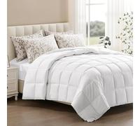 ACCURATEX Edredón ligero de 155 x 220 cm, fino de verano de 250 g/m², para todo el año, con relleno de microfibra mullida, para alérgicos, suave edredón con 8 cintas en las esquinas, lavable a máquina