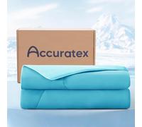 ACCURATEX Manta Refrescante 240x220 cm, ARC-Chill Q-MAX>0.45, Manta Fria para Personas, Alivia Sudores Nocturnos y Calor, Cooling Blanket Ultraligera Transpirable para Verano, Fácil Cuidado, Azul