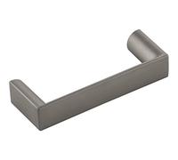Accuride 100001566 Schüco CLub LA 64 mm, ancho 72 mm, mango plano para muebles de zinc fundido a presión, efecto acero inoxidable, plata