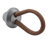 ACCURIDE MG.171000.34.61 McLED - Tirador de piel con bucle, correa de piel, ancho 24 mm, latón cromado mate